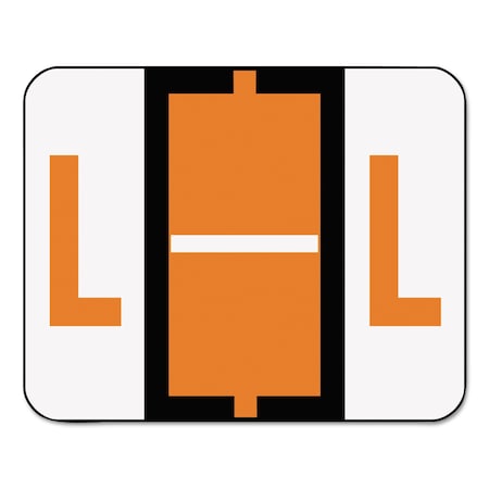 Smead Label, Alphabetic, Color-Coded, L, Orange 67082